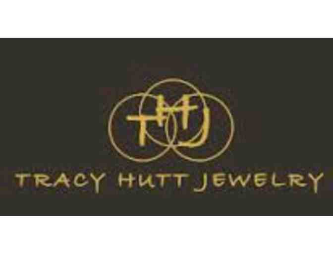 Tracy Hutt - 18k micron gold handmade hoops