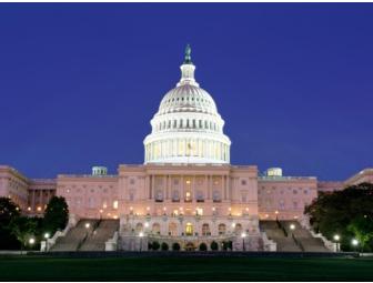 Behind the Scenes Tour of the Us Capital Building, 4 night stay and Airfare for (4)