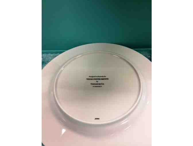 Texas Instruments Gold Rimmed Tiffany and Co. Commemorative Dinner Plate