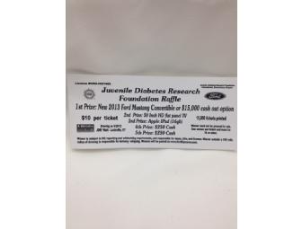 2013 Ford Mustang Convertible Raffle Ticket