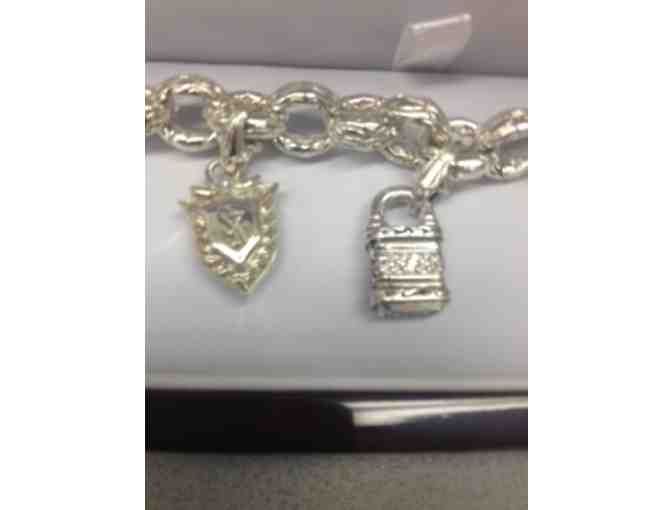 Sterling Silver Ladies Charm Bracelet