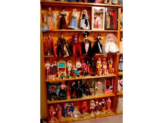 Barbie Dolls with Display Shelves