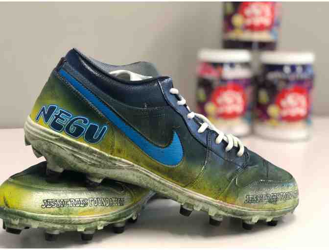 My Cause My Cleats - Pittsburgh Steelers Nick Vannett Game Worn Cleats - Supports NEGU