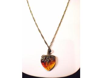 Jewelry Amber Heart Pendant