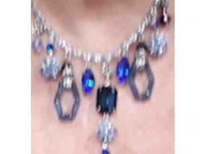 Blue Rhinestone necklace