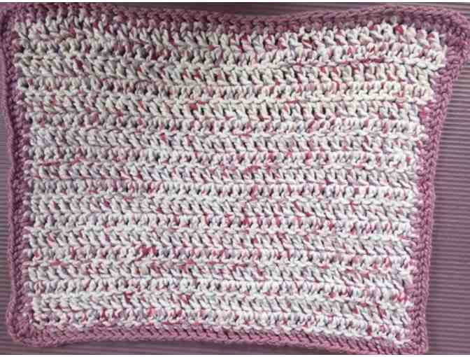 Baby Blanket Light purple Crocheted