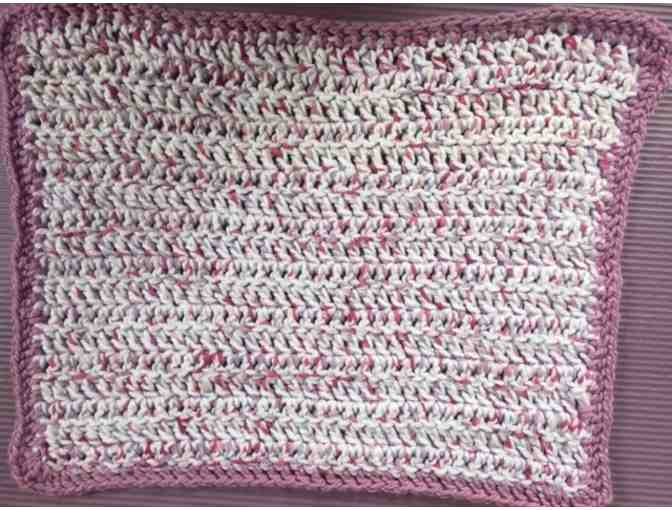 Baby Blanket Light purple Crocheted