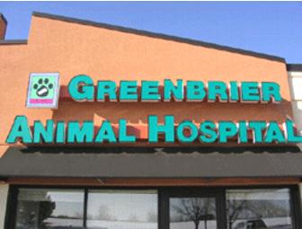 $100 Gift Certificate to Greenbrier Animal Hospital or Brookview Animal Hospital