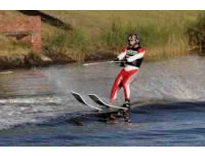 Adult Water Skis, 2 Life Jackets and a Ski Rope - Photo 1