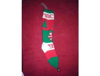 Peggy's Hand Knit Christmas Stocking