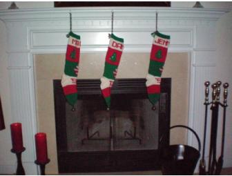 Peggy's Hand Knit Christmas Stocking