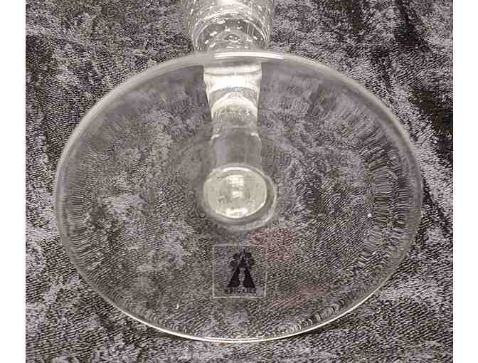 Abigails Clear Bubble Glass Champagne Flutes, 2 pairs (4 total)