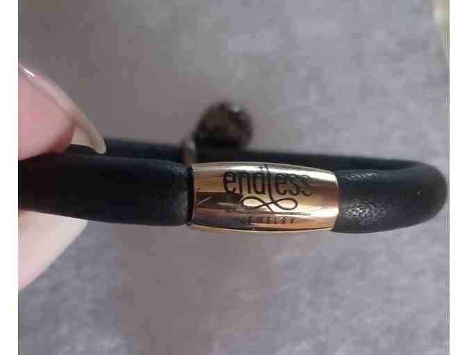 Endless Leather Bracelet with Charm