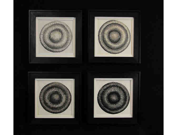 Set of 4 Thread Paintings by Bob Mosier