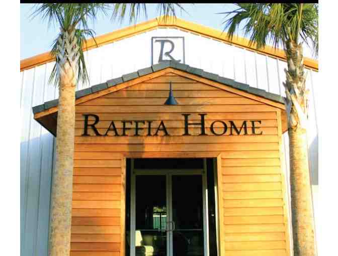 20% off of Your Total In Store Purchase or Custom Order Purchase with Raffia Home