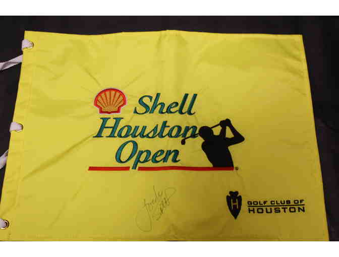 2016 Shell Houston Open Pin Flag Autographed by Jordan Spieth