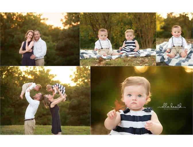Family Photography Session and Hand Stretched Canvas