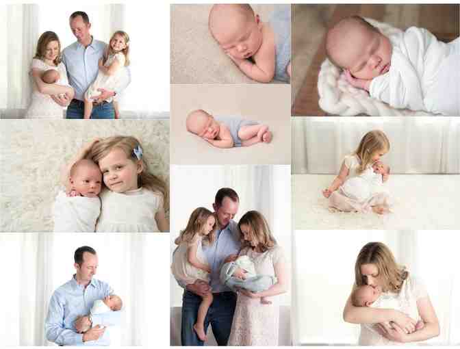 Newborn Photography Session with Hair and Make-up Artistry and a 10' Glicee Fine Art Print