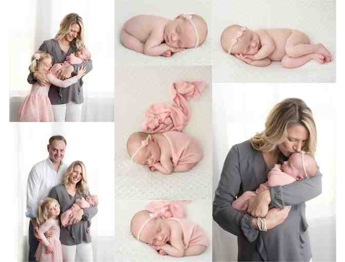 Newborn Photography Session with Hair and Make-up Artistry and a 10' Glicee Fine Art Print