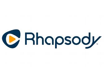 1 year subscription to Rhapsody