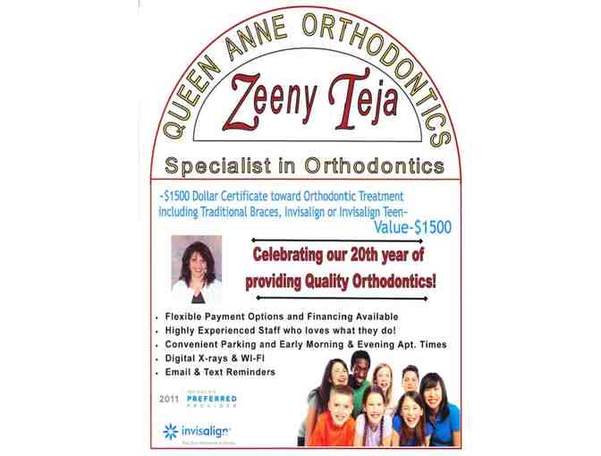 QUEEN ANNE ORTHODONTICS - $1500 towards a Full Orthodontic Treatment
