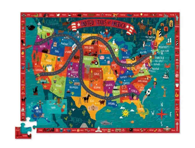 Discover Map Puzzle America - 100 pc