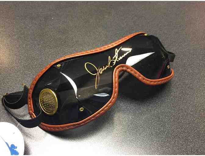 Javier Castellano-signed Goggles and Bernardini Photo