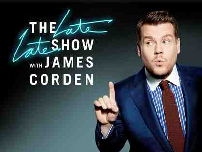 2 VIP tickets to attend a taping of The Late Late Show with James Corden
