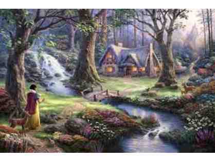 Thomas Kinkade Limited Edition Canvas Snow White Discovers The Cottage