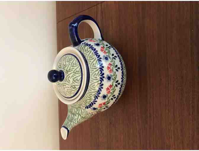 Polish Pottery Ceramic Tea Coffee Pot