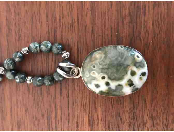 Beaded Necklace with Pendant