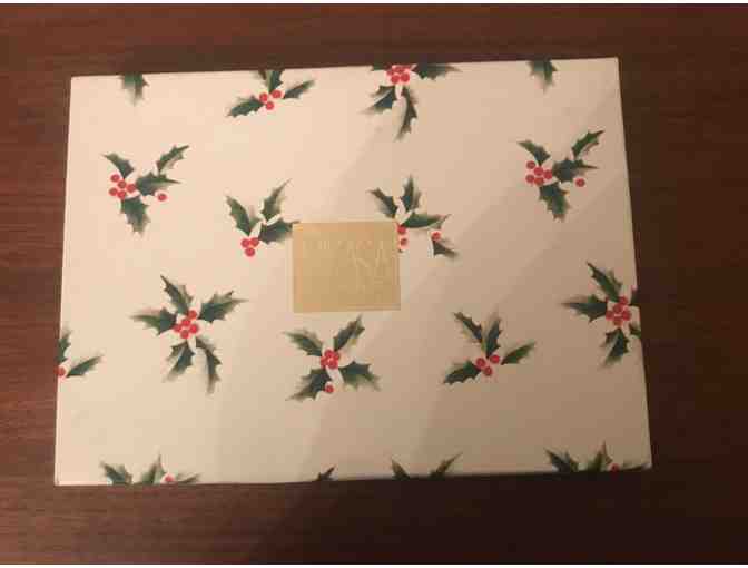 Mikasa Ribbon Holly Christmas Butter Tray