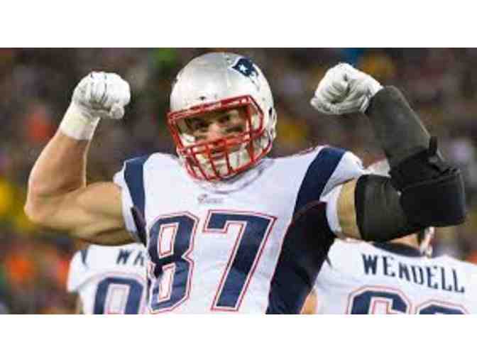 #87 Rob Gronkowski New England Patriots Autographed Beautifully Framed Photo