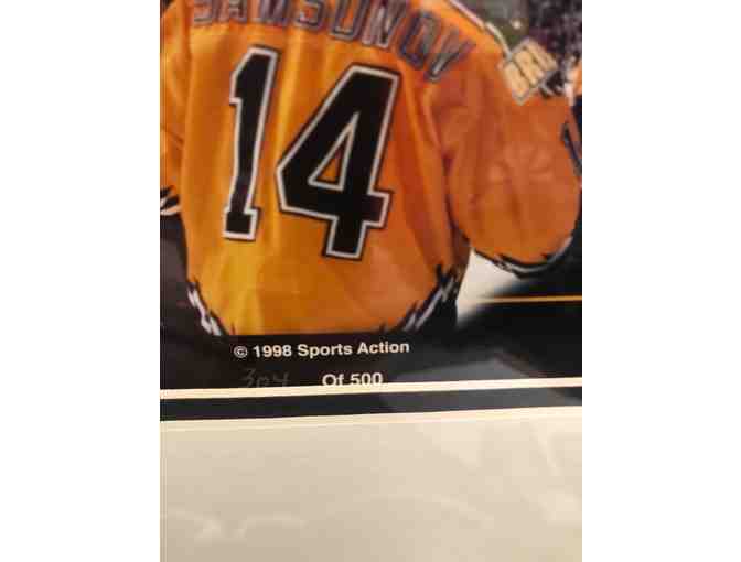 Bruins' legend Sergei Samsonov Autographed/Framed Photo