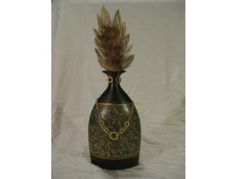 Decorative Vase & Gold Jewelry Set