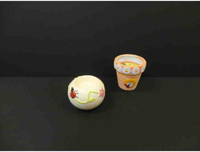 Lady Bug Candle Set