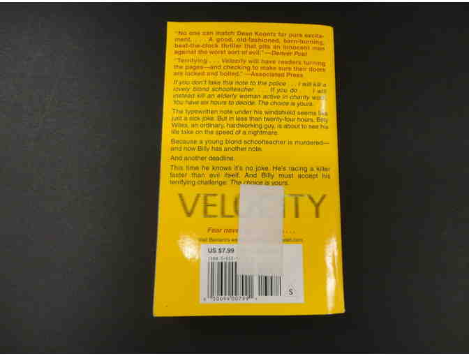 Velocity by Dean Koontz