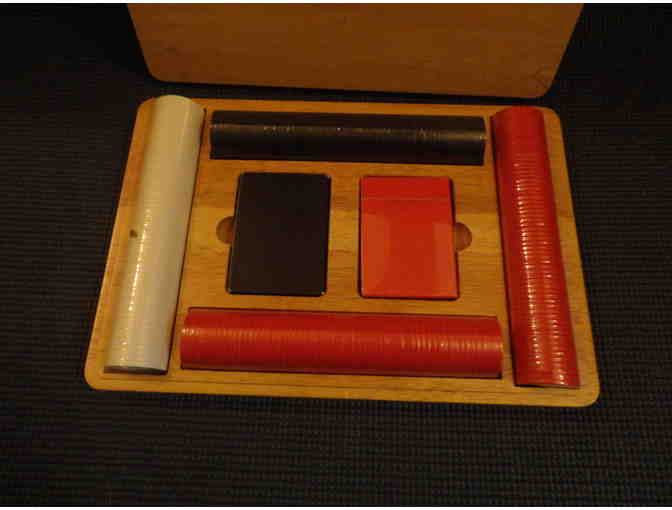 Marlbolo Wooden Two Deck Poker Set