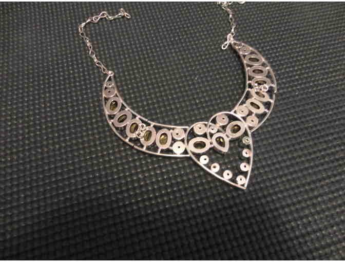 Citrine & Amethyst Silver Necklace