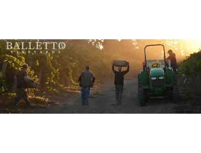 Wine Tasting for four and 2 Bottles of Pinot Gris at Balletto Vineyards in Sonoma Valley