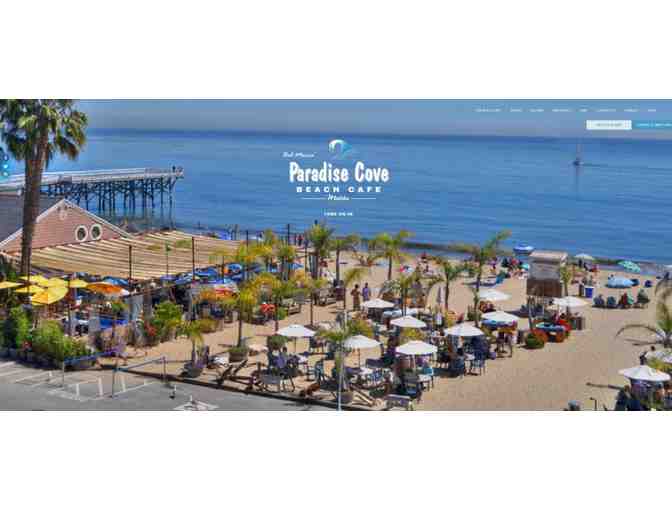 $100 gift card to Paradise Cove Beach Cafe