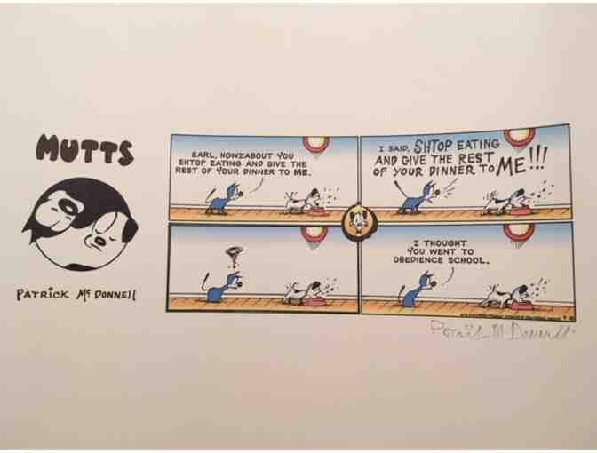 MuttComics Shelter Dogs Comic Strip signed by Patrick McDonnell