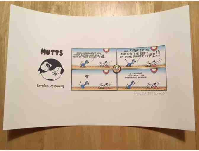 MuttComics Shelter Dogs Comic Strip signed by Patrick McDonnell