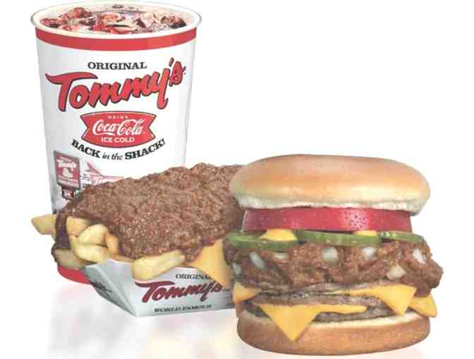 Six coupons for burger combos at ANY Original Tommy's World Famous Hamburgers