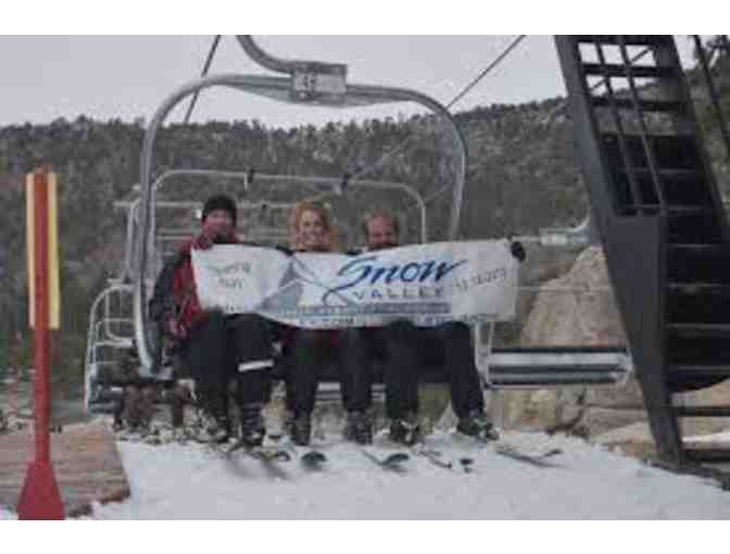 2 All Day Lift Tickets at Snow Valley Mountain Resort for the 2019-2020 season