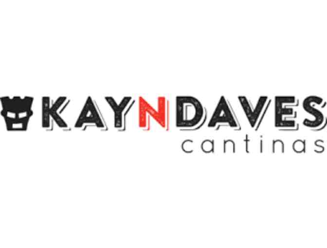 $25 Gift Certificate to ANY Kayndaves Cantina