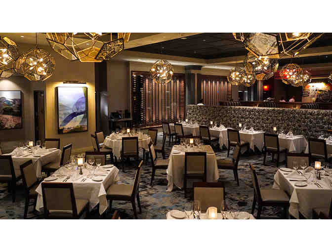 Ruth's Chris Gift Bag: $100 gift card,bottle of wine, and, plush cow