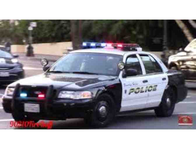A Ride-Along with a police supervisor & a tour of the Beverly Hills Police Department