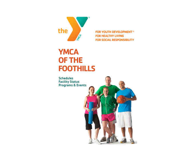 A 3 month family membership to YMCA of the Foothills