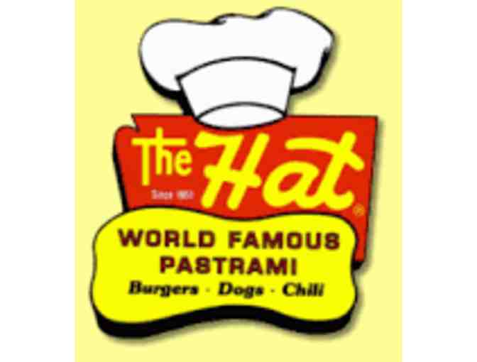 Four (4) Gift Certificates valid for a sandwich and soft drink at The Hat Pasadena